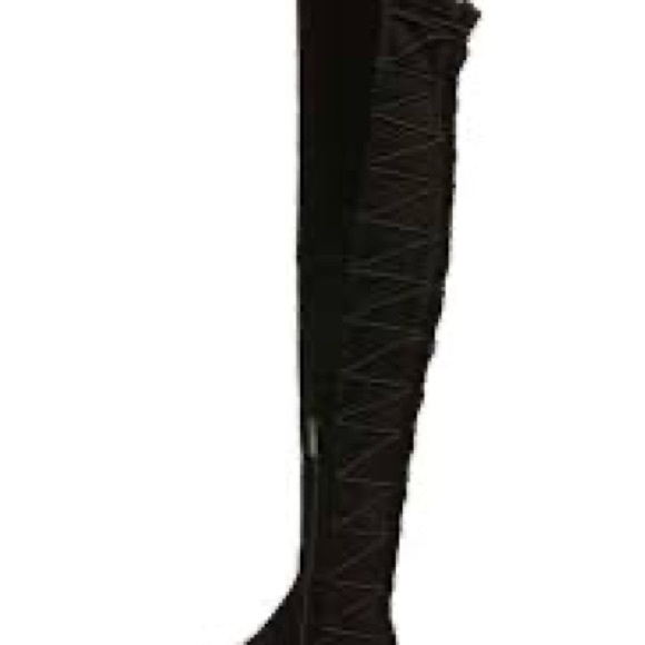Vince Camuto Coatia Black Suede Over-the-Knee Boots - Picture 7 of 17